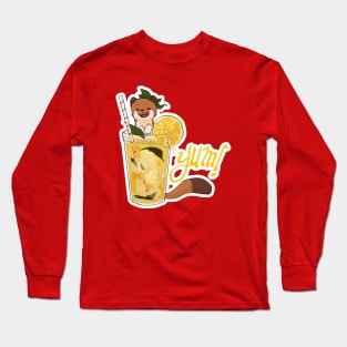 Stoat with Lemonade Long Sleeve T-Shirt